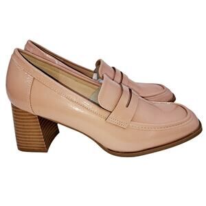Journee Collection Womens Tru Comfort Foam Malleah Loafer Stacked Heel Pumps 7.5